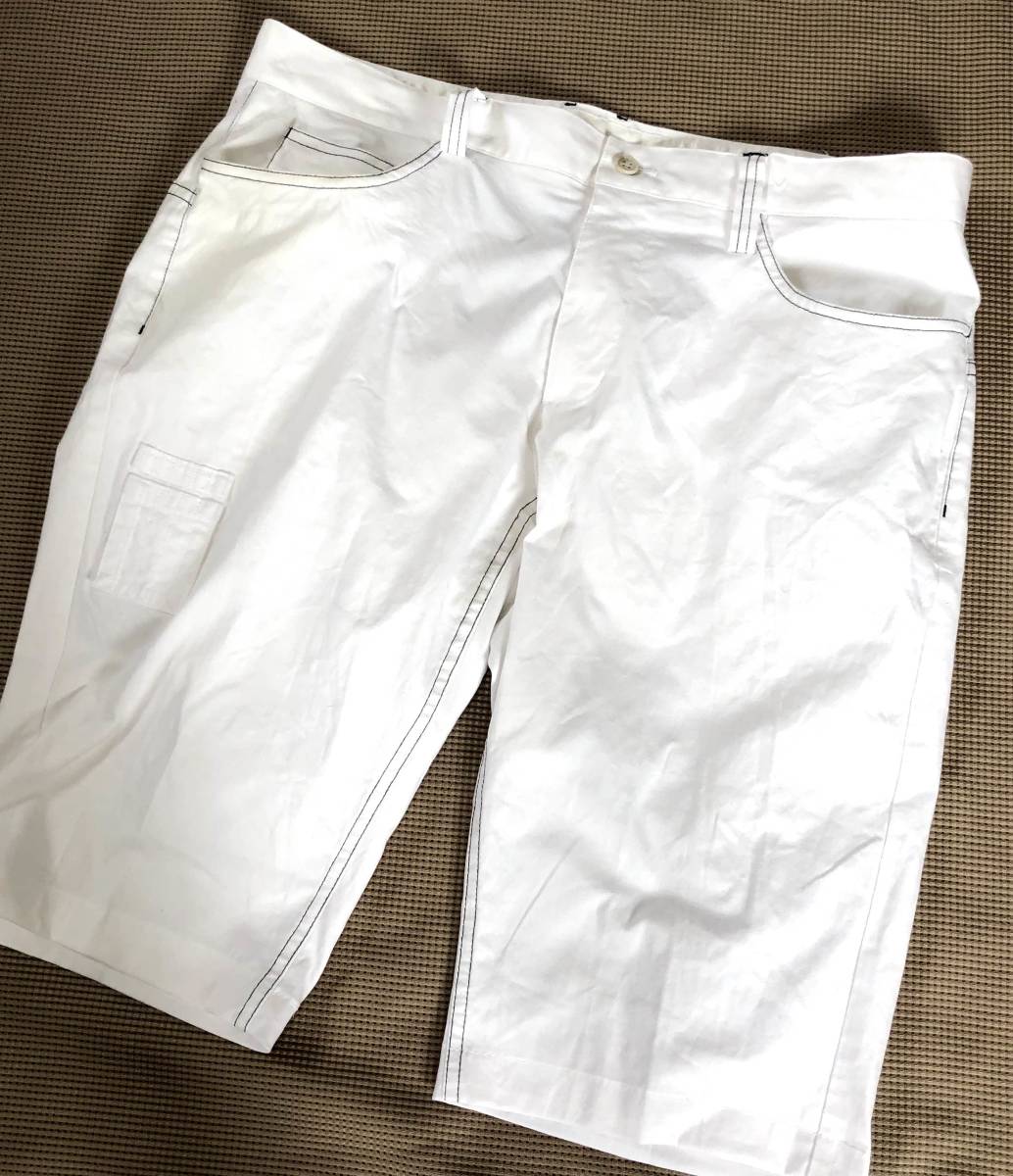 夏向け　adidas アディダス　やや薄手　6分丈　ストレッチ ハーフパンツ　Ｗ92~93ｃｍ　メンズLLサイズ位　クリックポスト全国送料198円　 アディダス adidas メンズ ハイキング トレッキング ランニング