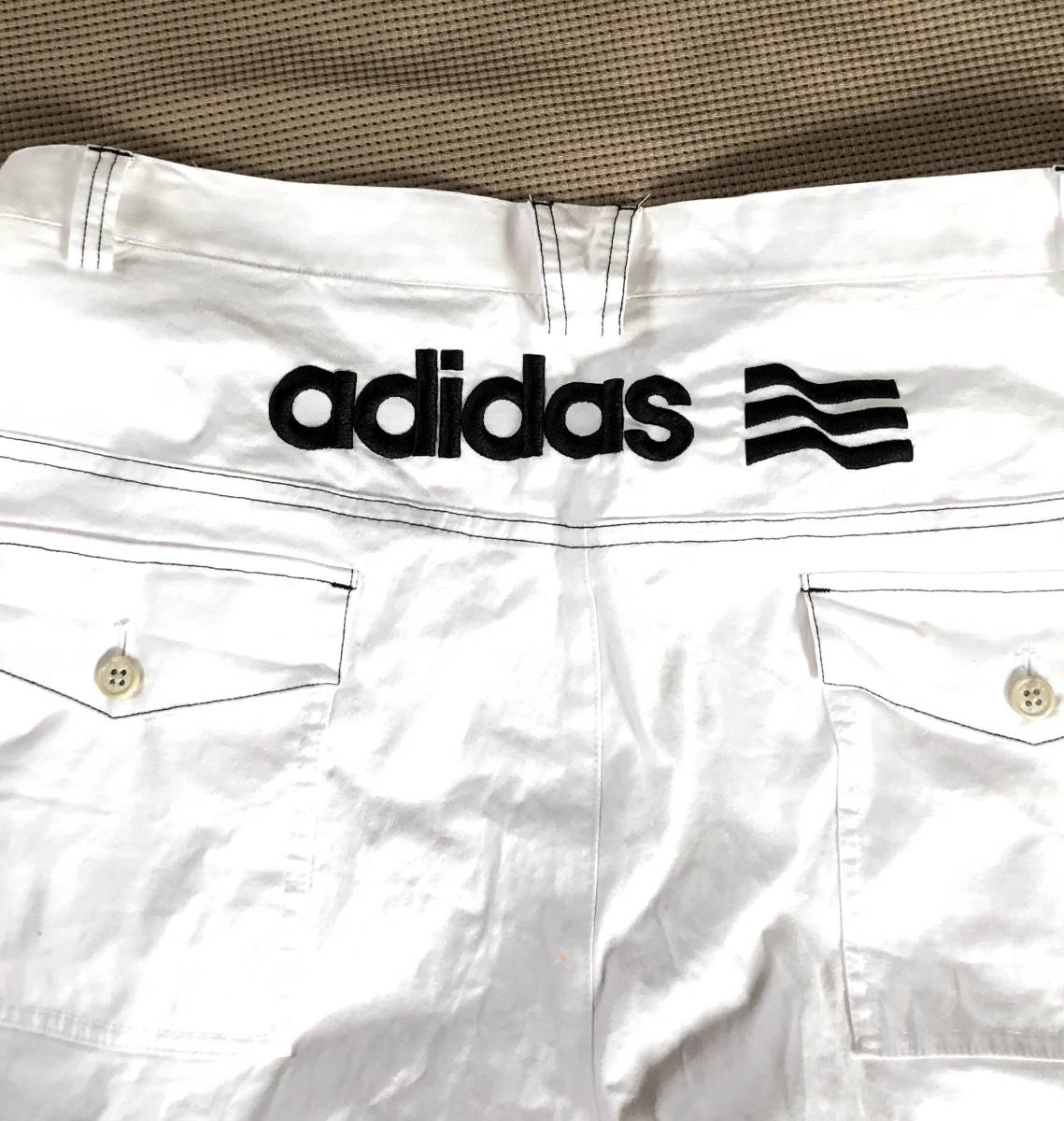夏向け　adidas アディダス　やや薄手　6分丈　ストレッチ ハーフパンツ　Ｗ92~93ｃｍ　メンズLLサイズ位　クリックポスト全国送料198円　 アディダス adidas メンズ ハイキング トレッキング ランニング