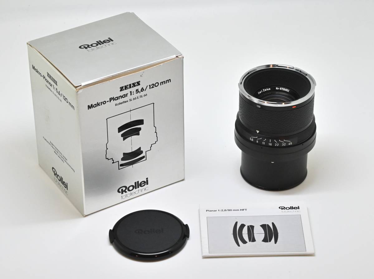 120mm Rollei Makro-Planar HFT F⁄5.6 Carl Zeiss Lens SL66 for S 