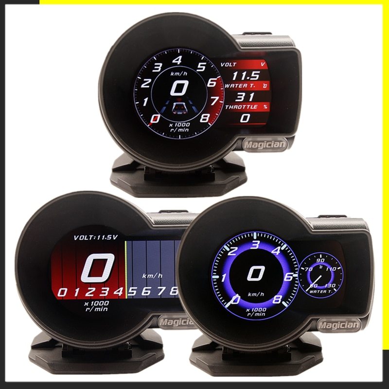正規品，人気SALE 職業マジシャンOBD2 F835 ヘッドアップディスプレイ車デジタル ブーストゲージ電圧スピードメーター水温警報オイル自動F 835 OBD 2(その他)｜売買されたオークション情報、yahooの商品情報をア その他