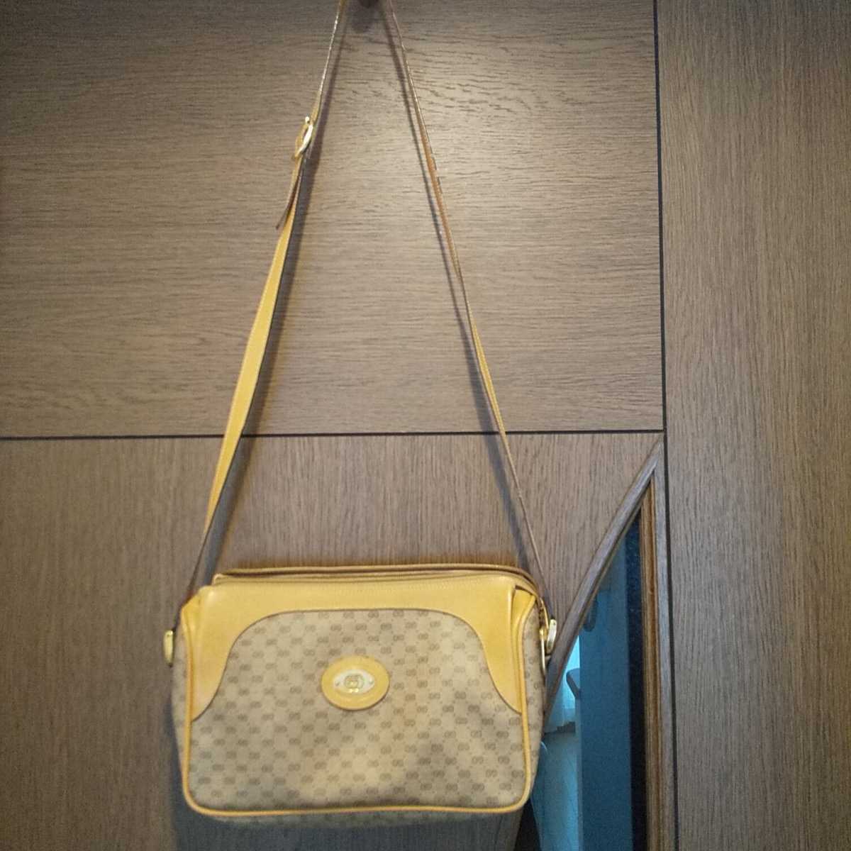 オールドグッチ GUCCI ショルダーバッグ ヴィンテージ ミニGG柄 