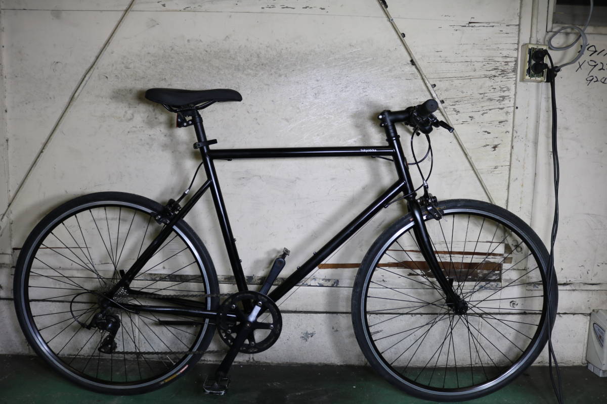 美品！TOKYOBIKE 650C クロモリ SORA9速 530mm 無光沢黒 クロスバイク