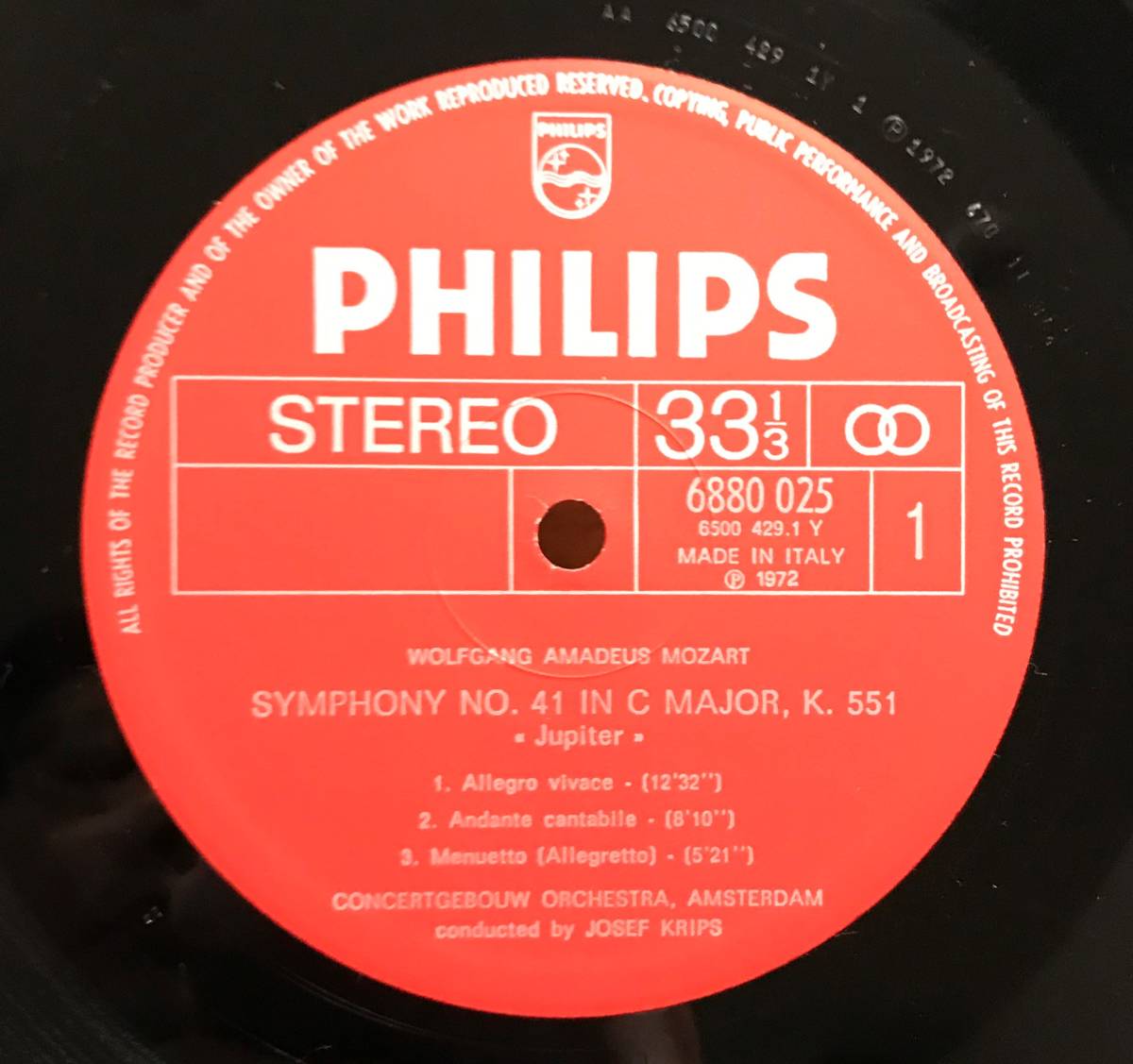 伊PHILIPS☆クリップス《モーツァルト:後期6大交響曲集》コンセルト