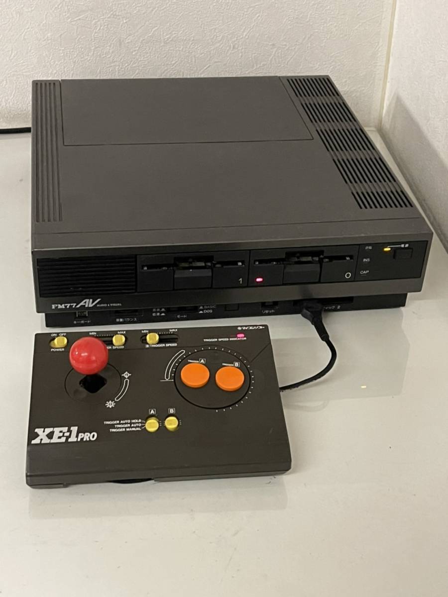 富士通 FM77AV-2 FUJITSU パソコン 旧型PC キーボード + 本体 02B