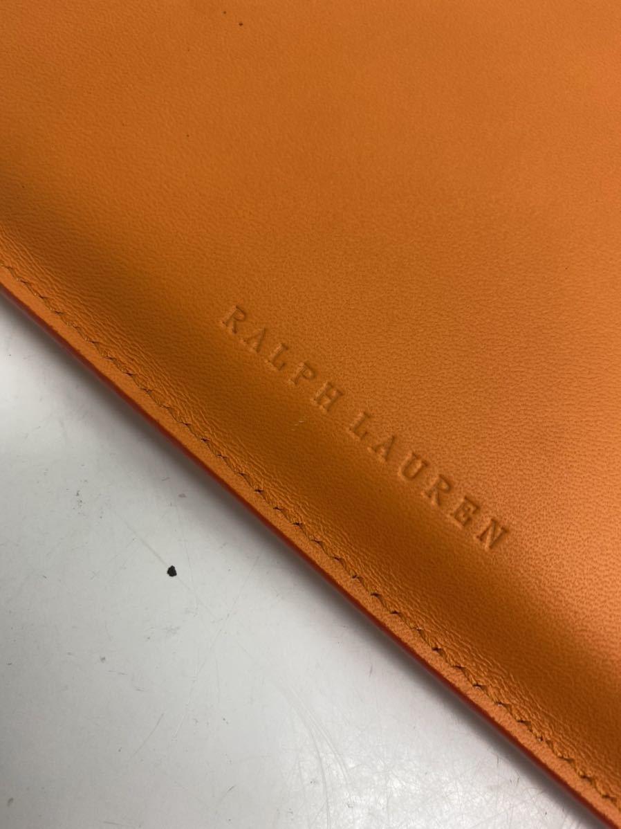 ○ 美品 Ralph Lauren ラルフローレン タブレットケース iPadケース 革