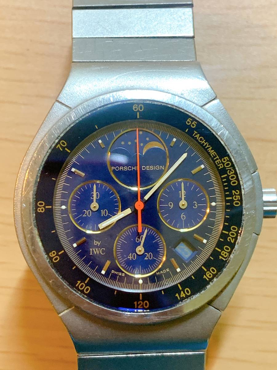 ジャンク品 ポルシェデザイン クォーツ NPー15 IWC by PORSCHE クロノ 
