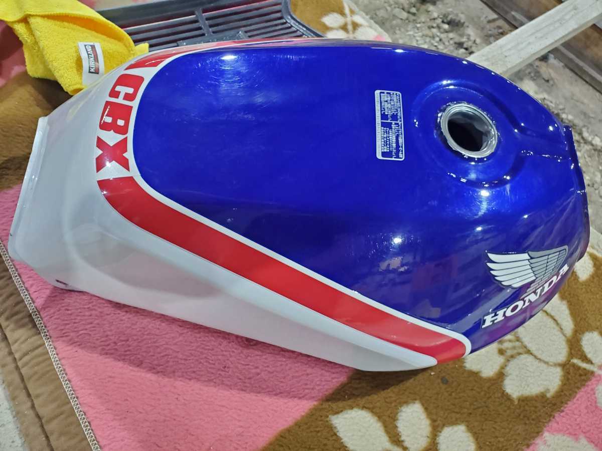 cbx400fタンク青白 HONDA CBX400F CBX550F 純正タンク 【公式通販】