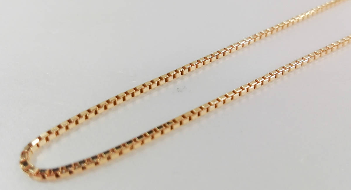 総重量8.7g K18 18金 YG イエローゴールド 可動式 ネックレス 50cm 
