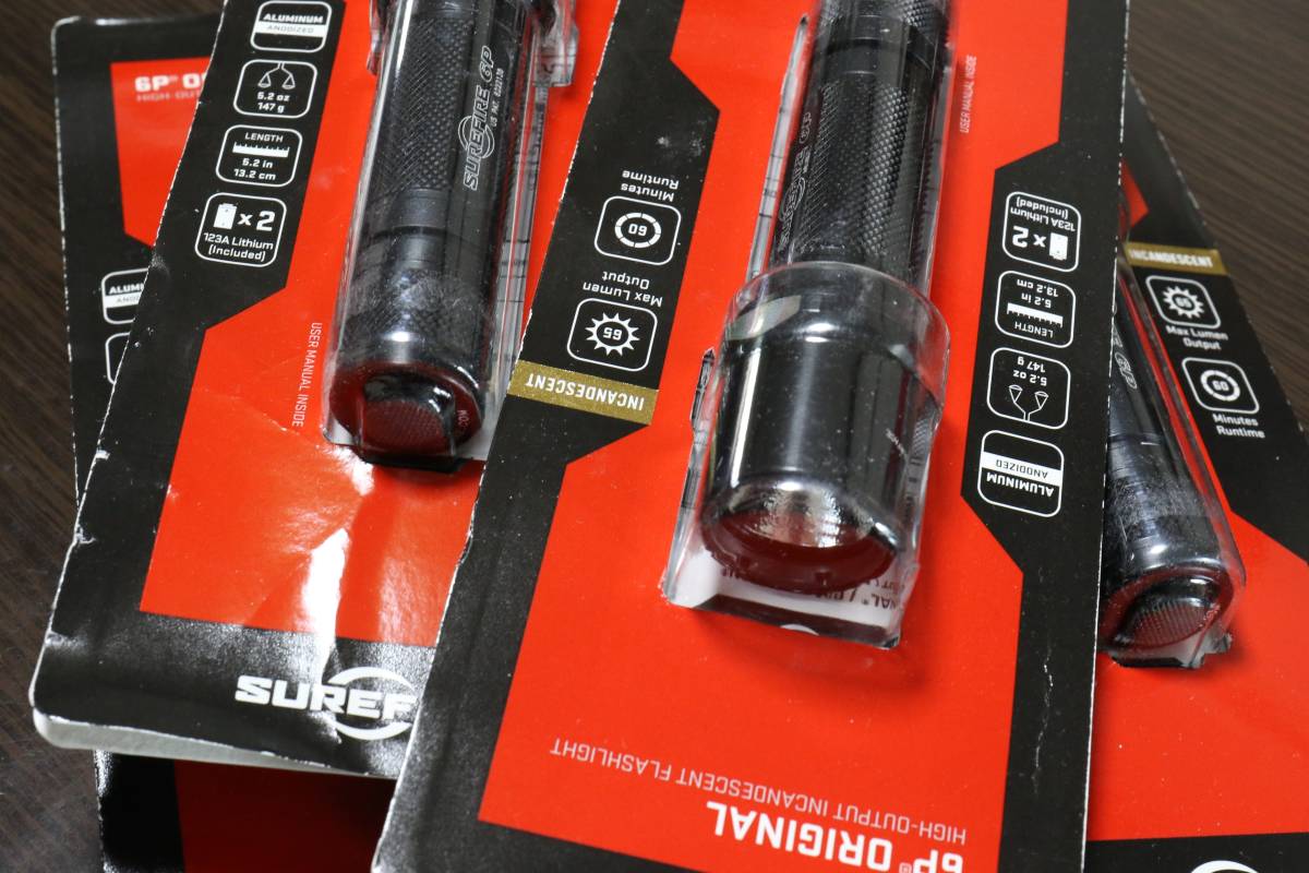 SUREFIRE 6P 製造終了 未使用 撮影サンプル コレクション カスタム　などに