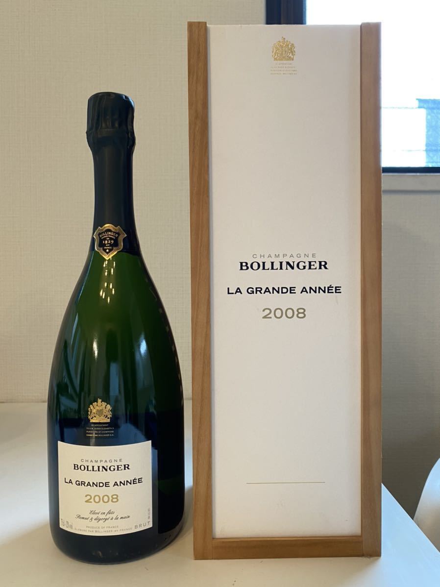 BollingerLa GrandeAnnée 2008 シャンパン　木箱付き 2008 BOLLINGER LA GRANDE ANNEE（ボランジェ・ラ・グランダネ）英国