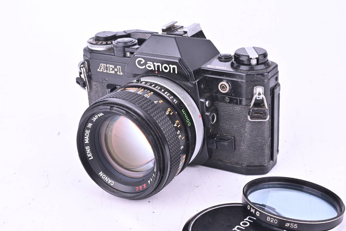 C5-0199 Canon キヤノン AE-1 FD 50mm f/1.4 S.S.C. フィルムカメラ