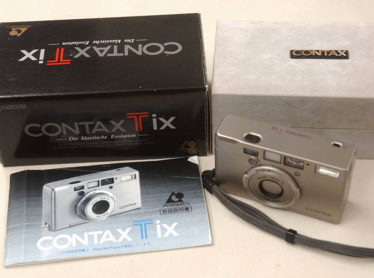 □ CONTAX Tix APS □ 元箱/取説付/Sonnar 28mm F2.8T*/コンタックス 