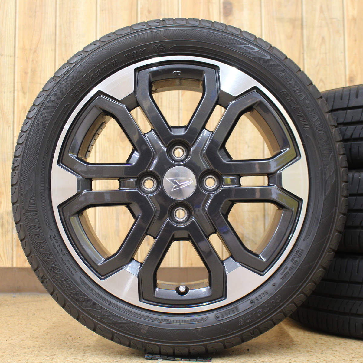 DAIHATSU ダイハツ キャスト 純正 15インチ 165/55R15 タイヤ ホイール 4本SET ムーヴ ミラ ウェイク タント ソニカ等