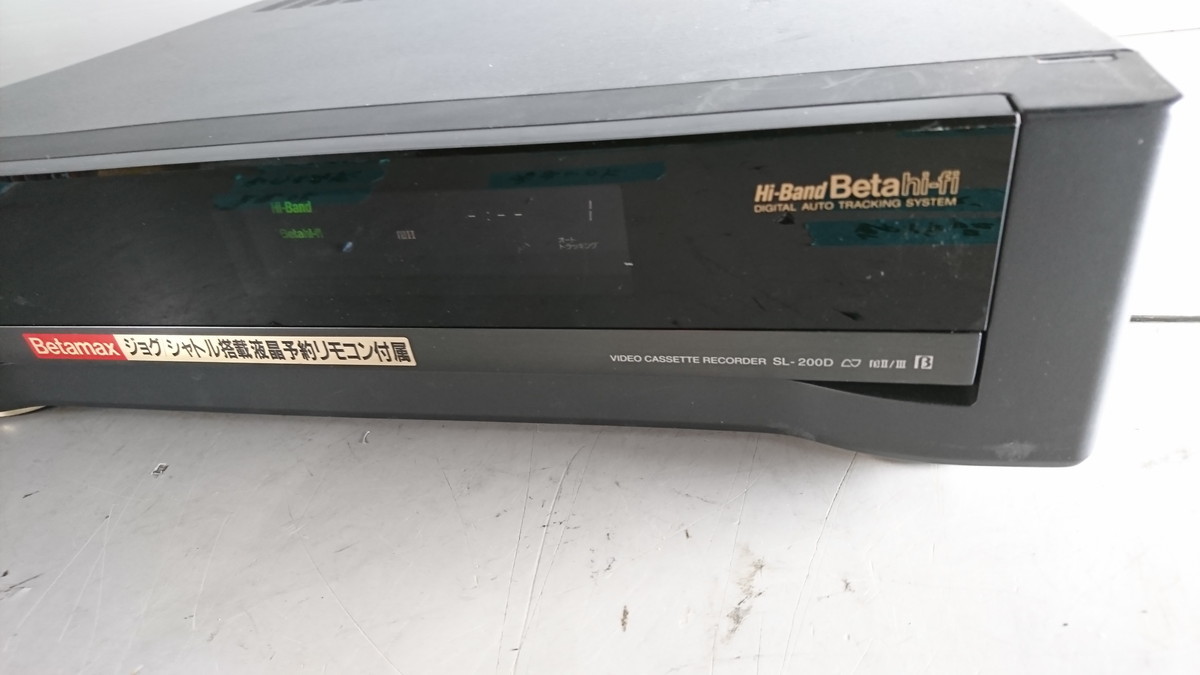 A7-183 S ☆SONY ソニー ベータビデオデッキ SL-200D◇CM635F☆通電 