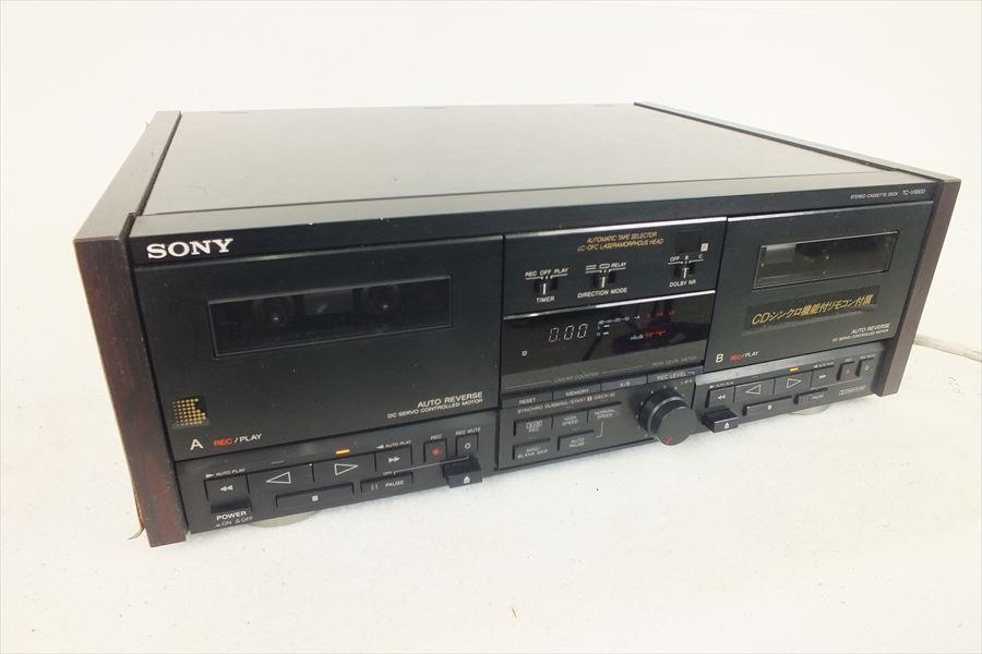 ◇ SONY ソニー TC-V9900 カセットデッキ 動作確認済み 中古 現状品