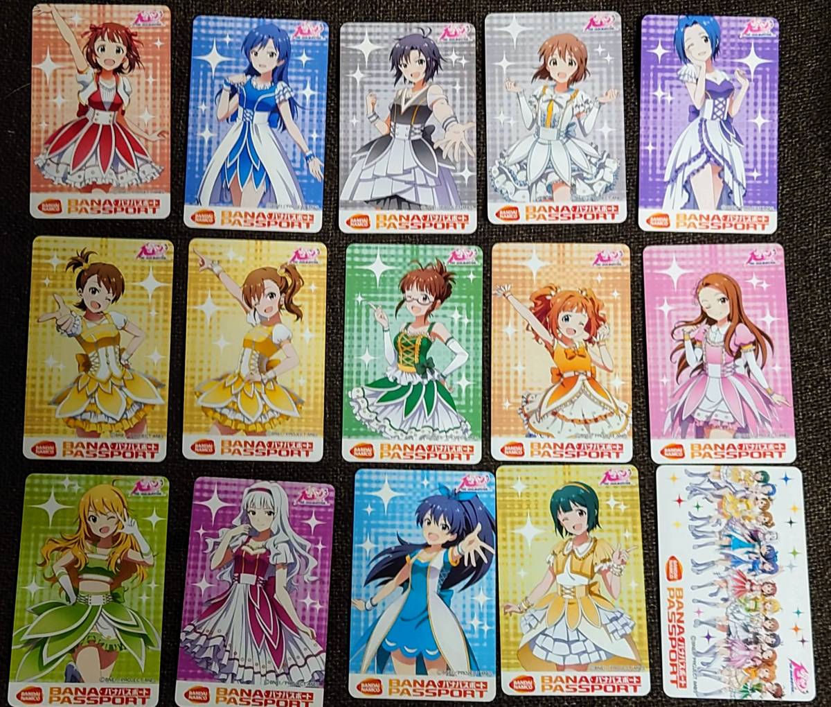 アイドルマスター 10th Anniversary バナパスポートカード 全15枚 バナ