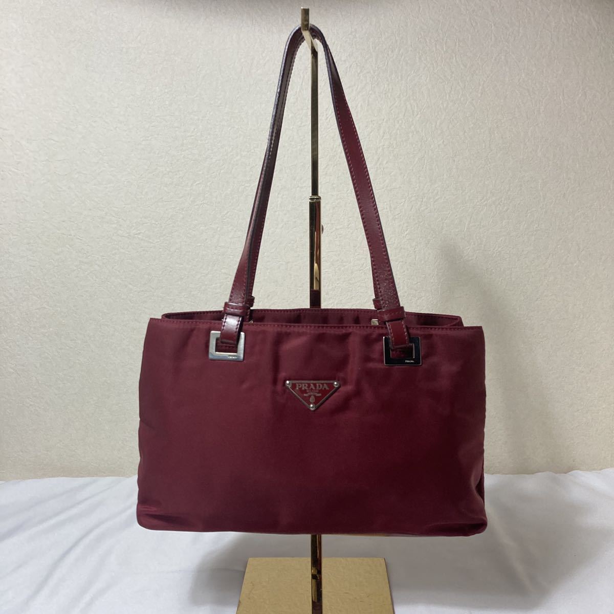 PRADA プラダ ミニ ハンドバッグ ナイロン - リボン 