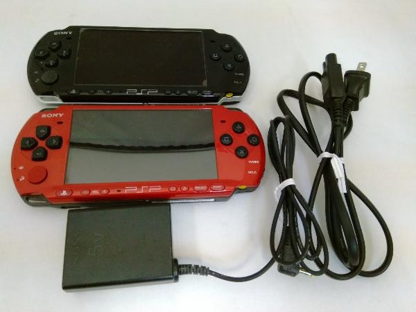 PSP-3000 本体 2台セット ピアノブラック レッドブラック