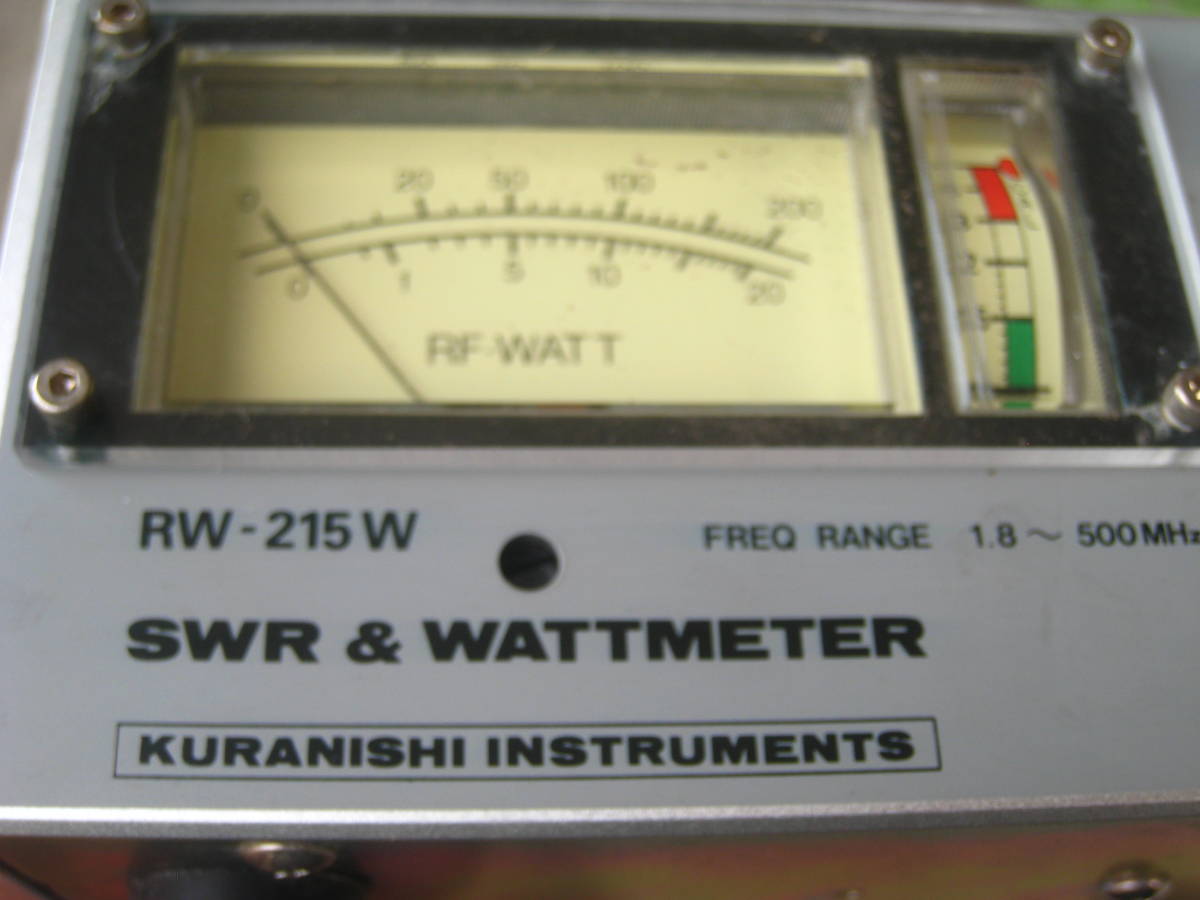 Kuranishi RW-215M SWR Watt Meter KURANISHI RW-215W SWR & WATT