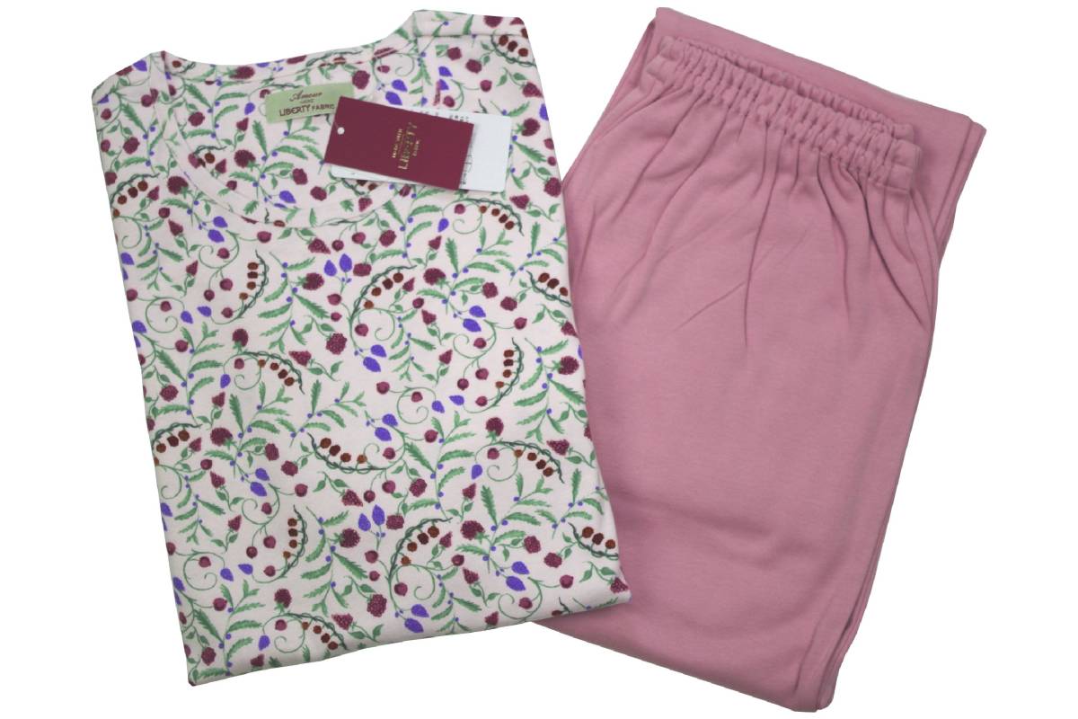 即決★リバティファブリック LIBERTY FABRIC 女性用 3シーズンパジャマ（L）№4200c15 新品 58%OFF