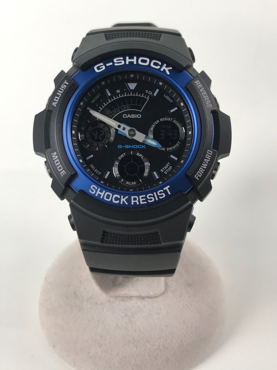 CASIO◆クォーツ腕時計・G-SHOCK/デジアナ/BLK
