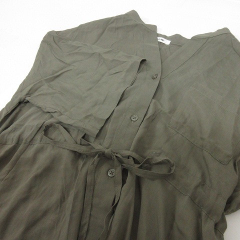 アズノウアズ ピンキー As Know As Pinky ロング ワンピース シャツ ノーカラー 半袖 カーキ レディース その他 売買されたオークション情報 Yahooの商品情報をアーカイブ公開 オークファン Aucfan Com