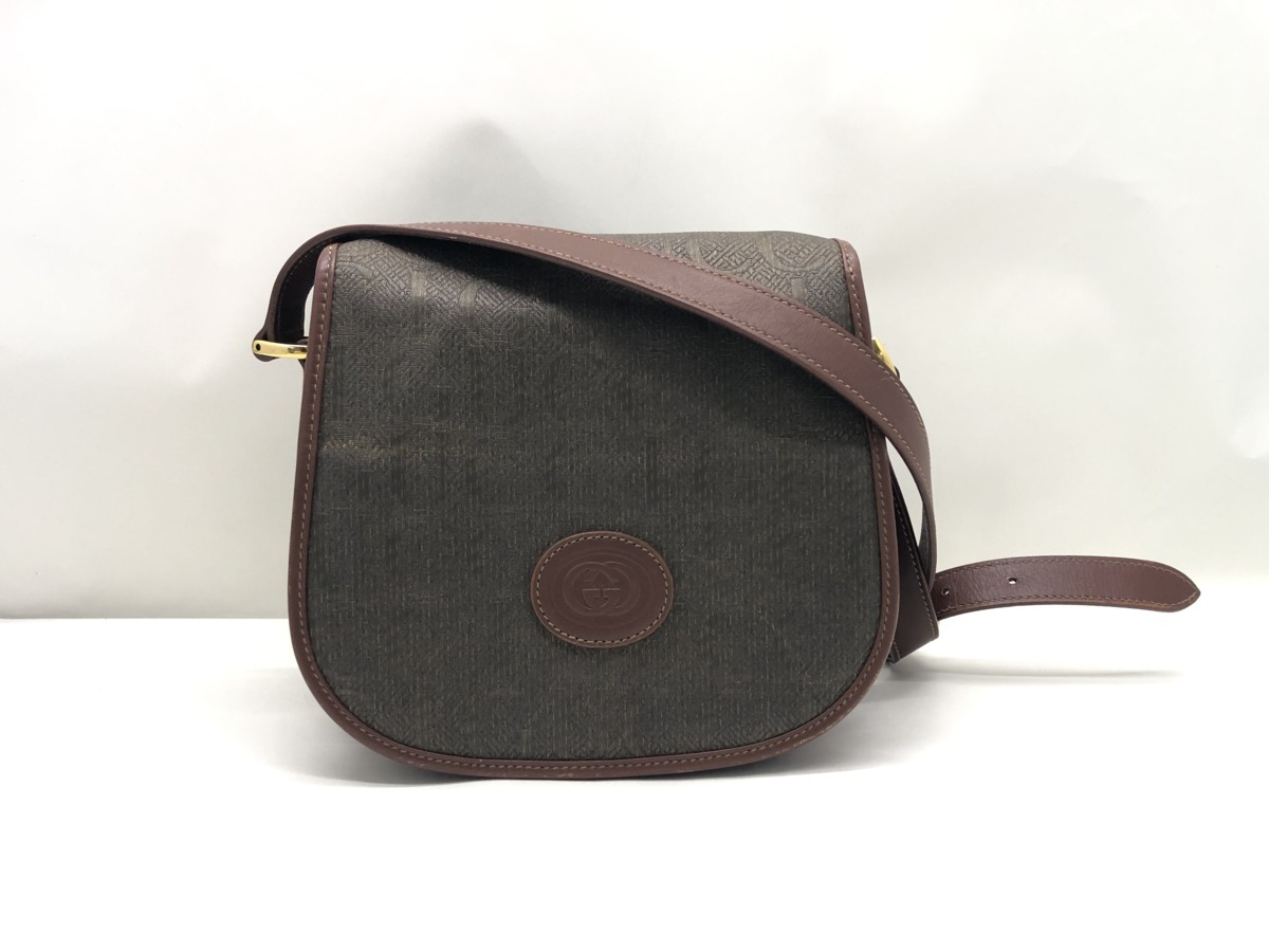 GUCCI グッチ シマ ナイロン × レザー トートバッグ 大容量 軽量