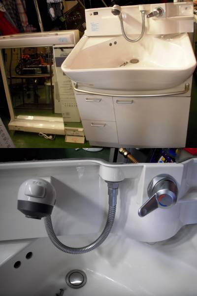 Toto ミラー シャワー付き洗面台 陶器製洗面器 M 122 洗面化粧台 鏡つき 売買されたオークション情報 Yahooの商品情報をアーカイブ公開 オークファン Aucfan Com