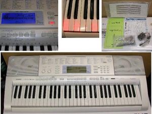 □CASIO 光ナビ LK-207 スタンド UT-10B セット□中古美品(カシオ 