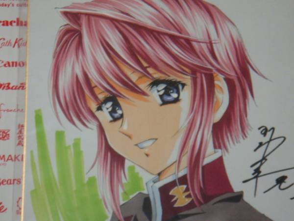 ◆片例会　かわらじま晃　直筆イラスト・サイン色紙　ルナマリア_2