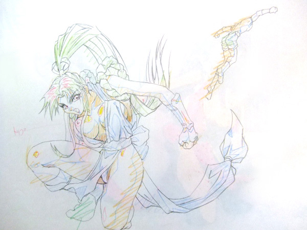 劇場版「餓狼伝説」不知火舞セル画 動画付き 原画ナンバー(か行)｜売買
