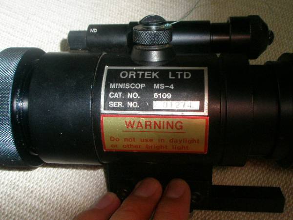 暗視 スコープ ナイトビジョン ORTEK MS-4 ジャンク M4 マルイ(パーツ 