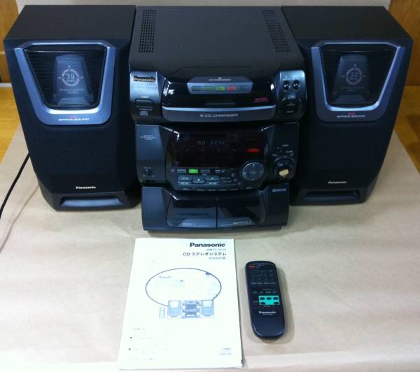 Panasonic CDステレオシステム SC-AK20 5CD・Wカセット他 良好