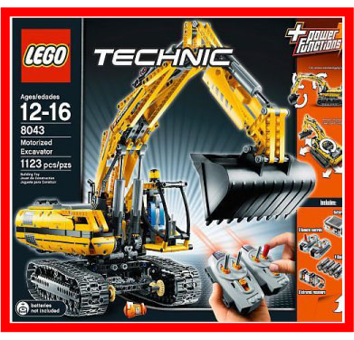 LEGO】レゴテクニック8043 リモコン付き電動ショベルカー(レゴ 