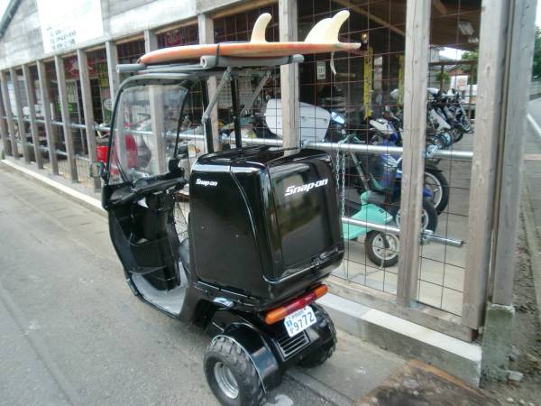 ジャイロキャノピー　2スト ジャイロ　ミニカー　釣り　サーフィン サーファーにピッタリ！！車と自転車のいいとこ取り屋根付き三輪バイク