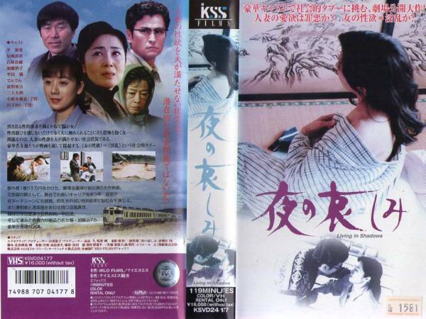 1562 VHS 夜の哀しみ 平淑恵(ヌード)・涼風真世・加藤治子・他(ドラマ