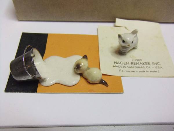 ◎ビンテージ猫☆ヘイゲンリネカー☆ミルクを飲む子猫（s35  