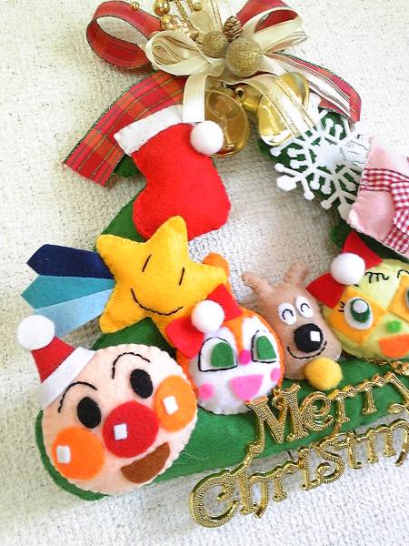 ハンドメイド アンパンマン風 フェルト クリスマスリース クリスマスリース 売買されたオークション情報 Yahooの商品情報をアーカイブ公開 オークファン Aucfan Com
