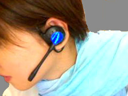 オーダー品KAITO 風　ヘッドホン ☆カイト風ヘッドホン VOCALOID KAITO インカム風 コスプレ 小物(初音