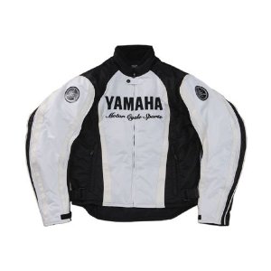 ヤマハ製 YAF14グラフィックウィンタージャケット白色 Ｍ_1