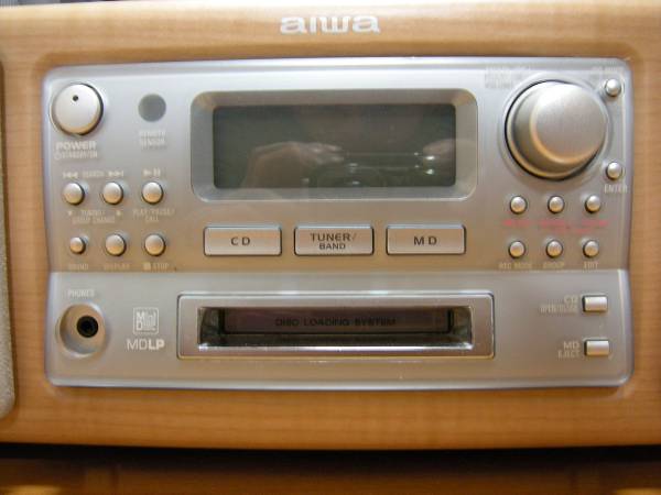 ◇aiwa 木目調 CD/MDラジカセ CSD-NS5MD◇コンポ(一般)｜売買された 