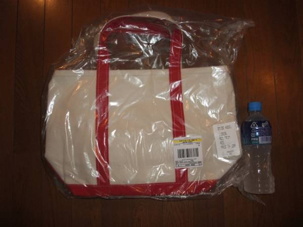 ▼L.L.Bean キャンバス トートバッグ 赤 LLビーン M_1