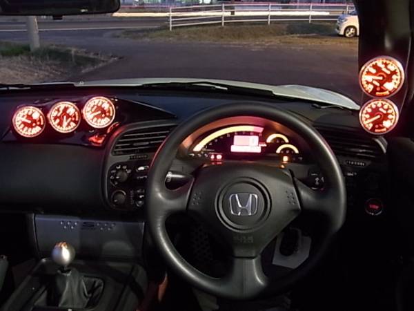 1円売切！amis S2000用 3連メーターホルダー(ホンダ用