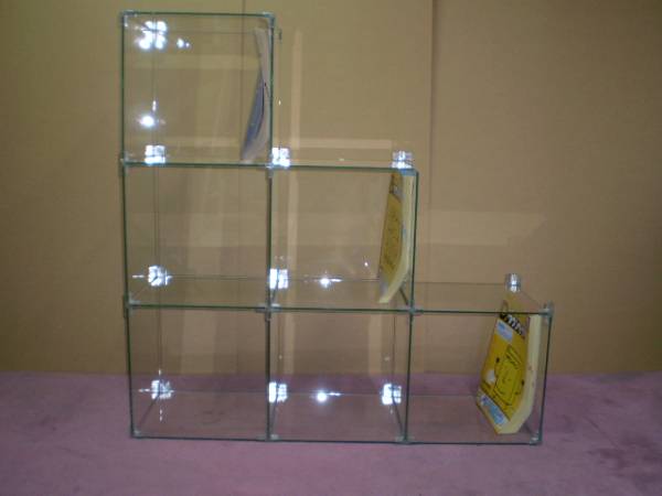 ★☆ガラス製階段型ボックスケースH900W900D300KK☆★_3