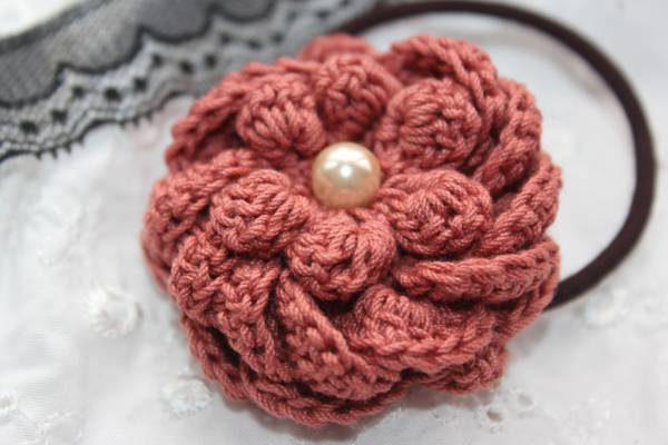 215★ハンドメイド★お花モチーフ★ヘアゴム★_1