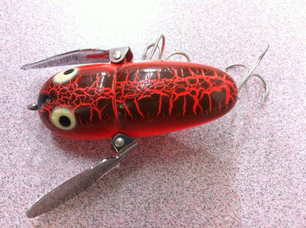 ヘドン　博物館レベル　全てはここから始まった　ビンテージ物です ☆中古超美品☆Old heddon Crazy Crawler☆ヘドンCBO本物未使用(ヘドン
