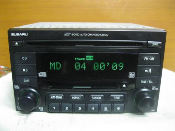☆スバル純正 CD/MDデッキ 整備済 86201AE390☆売切り(CD＆カセット 