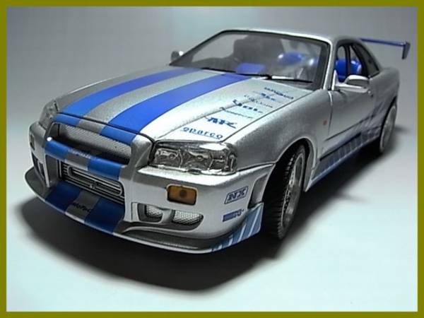 アーテル 1/18 ワイルドスピードX2ブライアン スカイラインGT-R R34 絶版 1/18 ワイルドスピード2 ブライアン R34 GT-R スカイライン