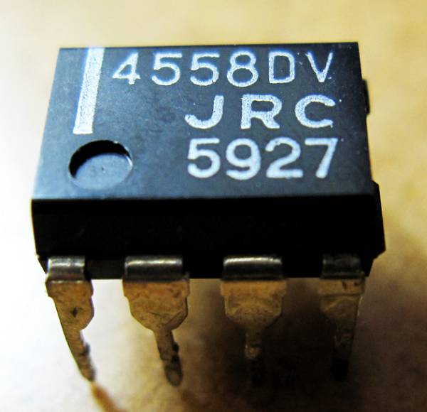 01◇オペアンプ◇JRC 4558DV◇縦線、艶あり◇2個セット◇送料込