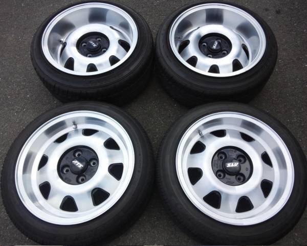 ATS 7J 8J PCD100 深リム ゴルフ ヴィッツ サクシード ヘラフラ 